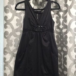 Black fun dress - w/ mess cutouts - BCBGeneration